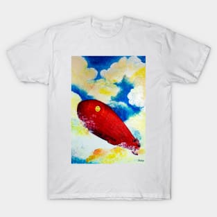 Flight on a red airship T-Shirt